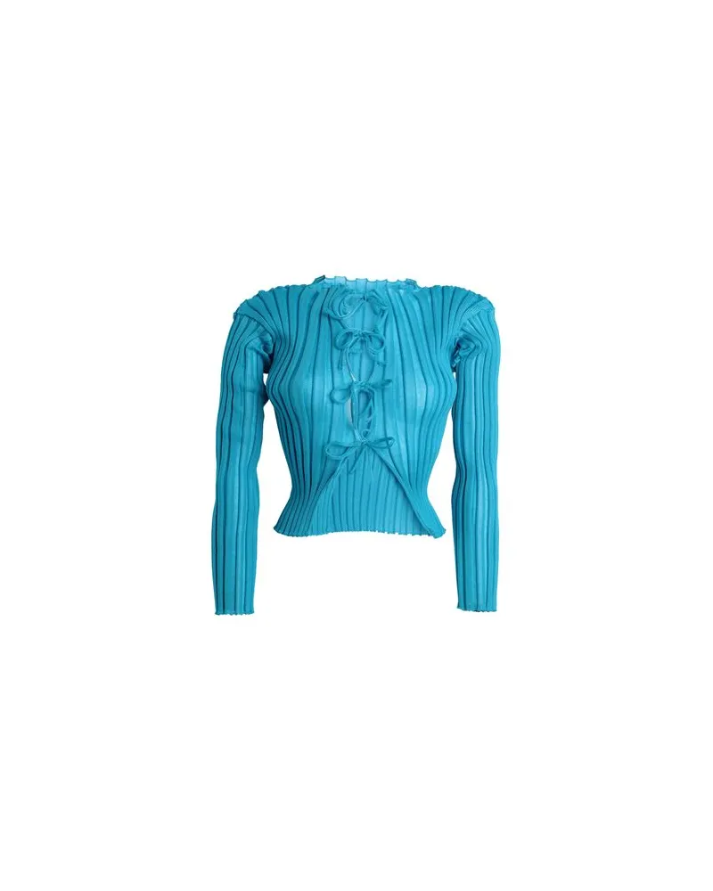 A. ROEGE HOVE STRICKWAREN - Strickjackenauf YOOX.COM Azurblau