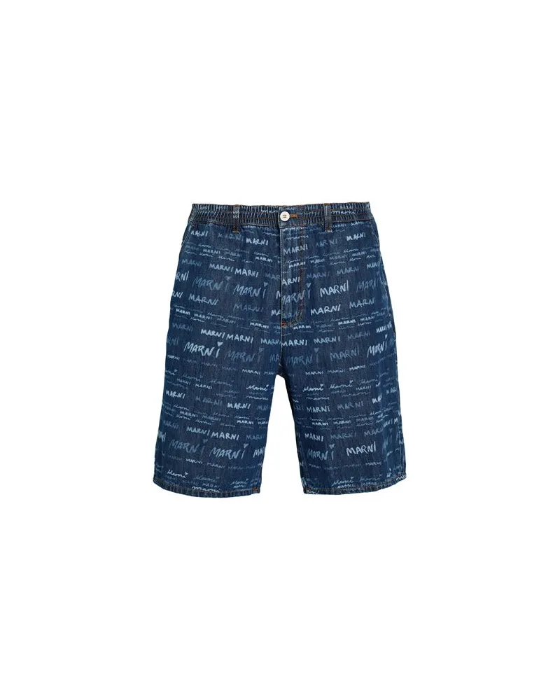 Marni HOSEN & RÖCKE - Jeansshortsauf YOOX.COM Blau
