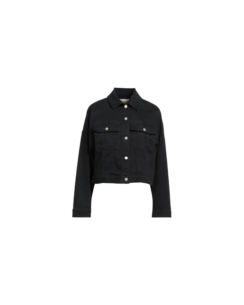 Manila Grace JACKEN & MÄNTEL - Jeansjacken/Mäntelauf YOOX.COM Schwarz
