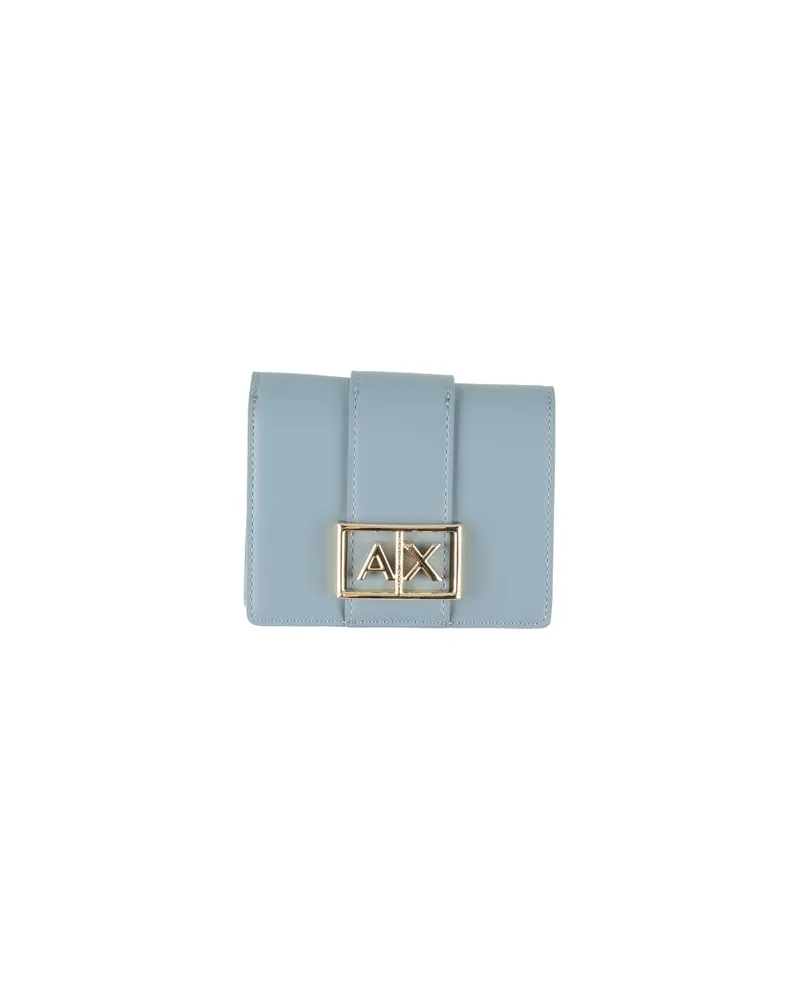 Armani Exchange Kleinlederwaren - Brieftaschenauf YOOX.COM Taubenblau
