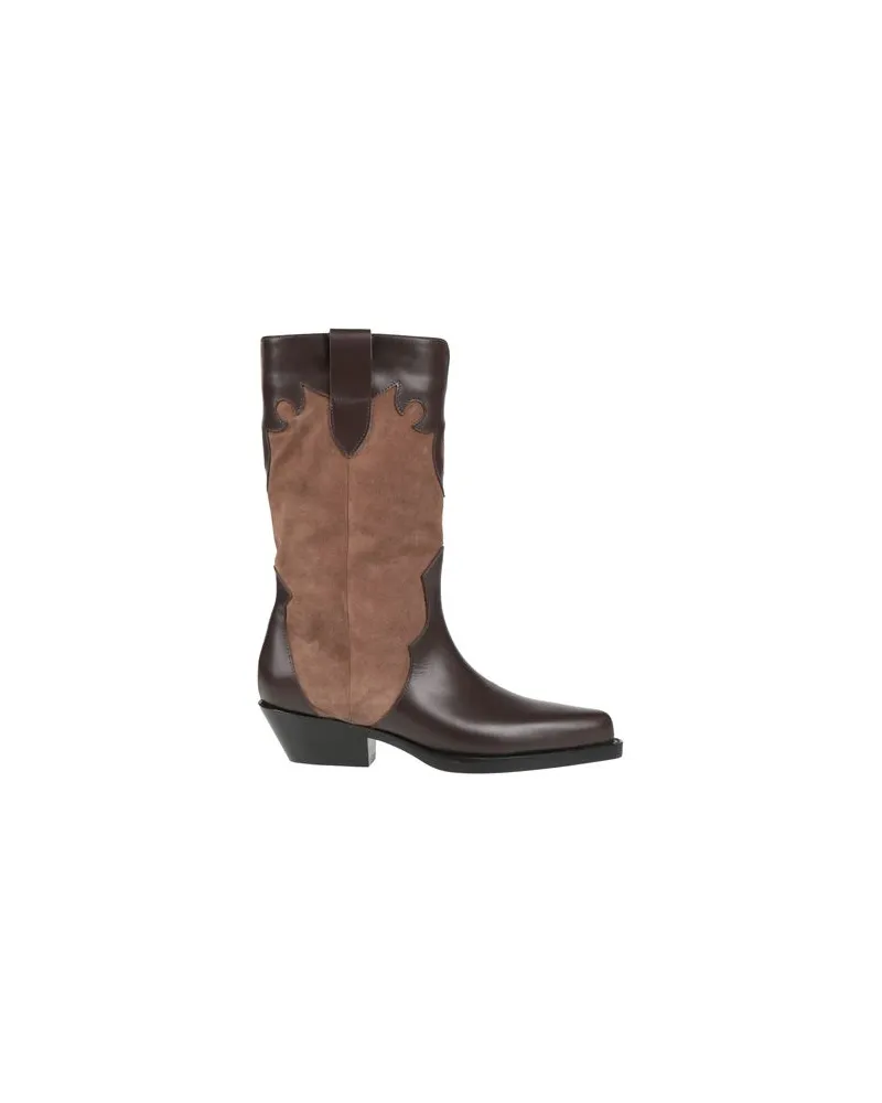 Anna F. SCHUHE - Stiefelauf YOOX.COM Hellbraun