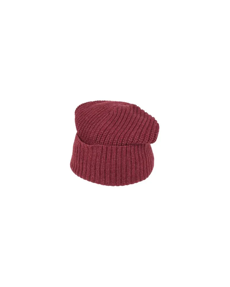 Brunello Cucinelli ACCESSOIRES - Mützen & Hüteauf YOOX.COM Bordeaux