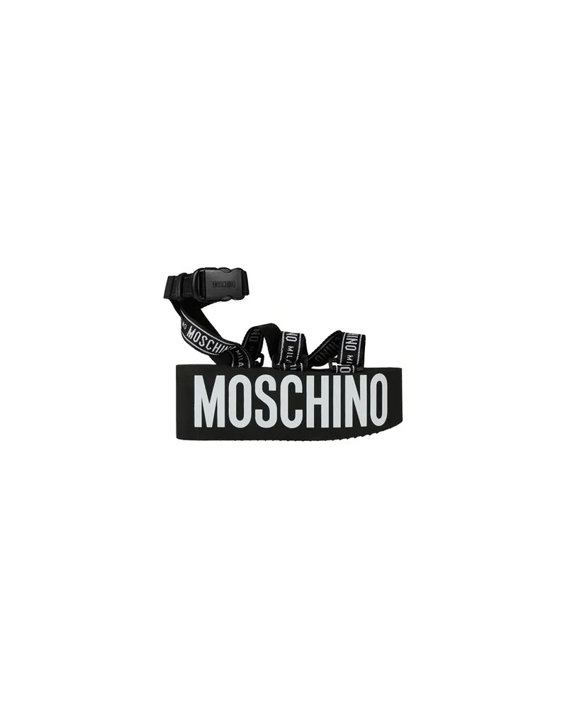 Moschino SCHUHE - Sandalenauf YOOX.COM Schwarz