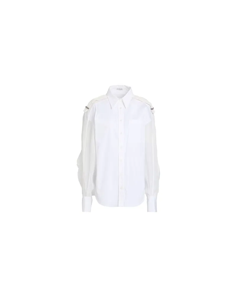 Brunello Cucinelli TOPS - Hemdenauf YOOX.COM Weiß