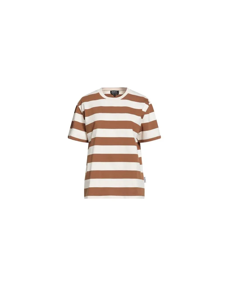 A.P.C. TOPS - T-shirtsauf YOOX.COM Braun