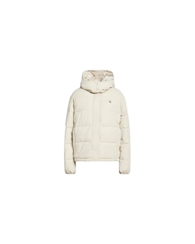 Calvin Klein JACKEN & MÄNTEL - Pufferjacken & Daunenjackenauf YOOX.COM Beige