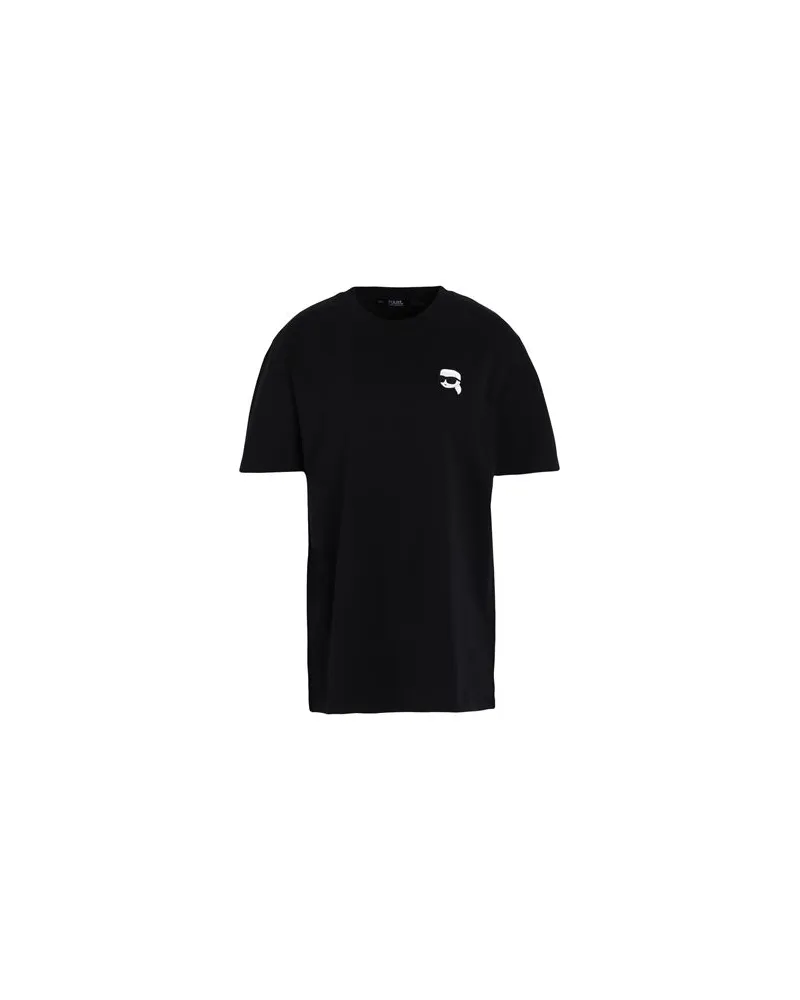 Karl Lagerfeld IKONIK 2.0 RELAXED T-SHIRT  - TOPS - T-shirtsauf YOOX.COM Schwarz