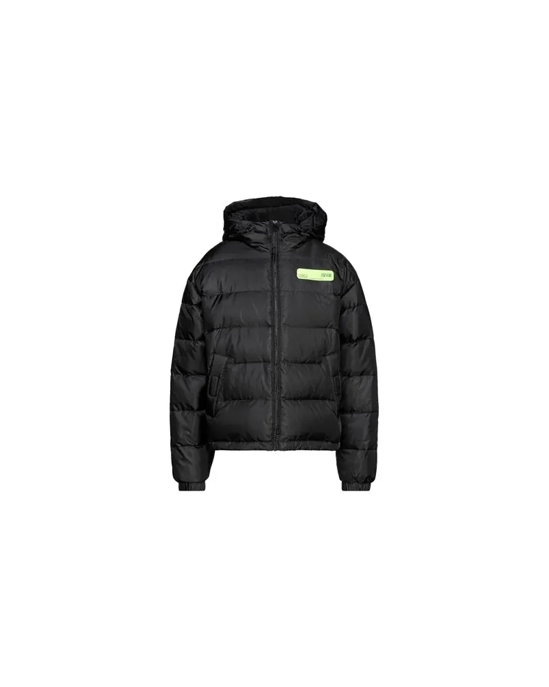 Versace Jeans JACKEN & MÄNTEL - Pufferjacken & Daunenjackenauf YOOX.COM Schwarz