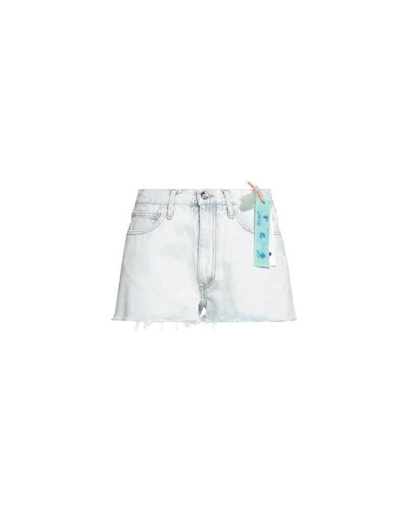 OFF-WHITE HOSEN & RÖCKE - Jeansshortsauf YOOX.COM Blau