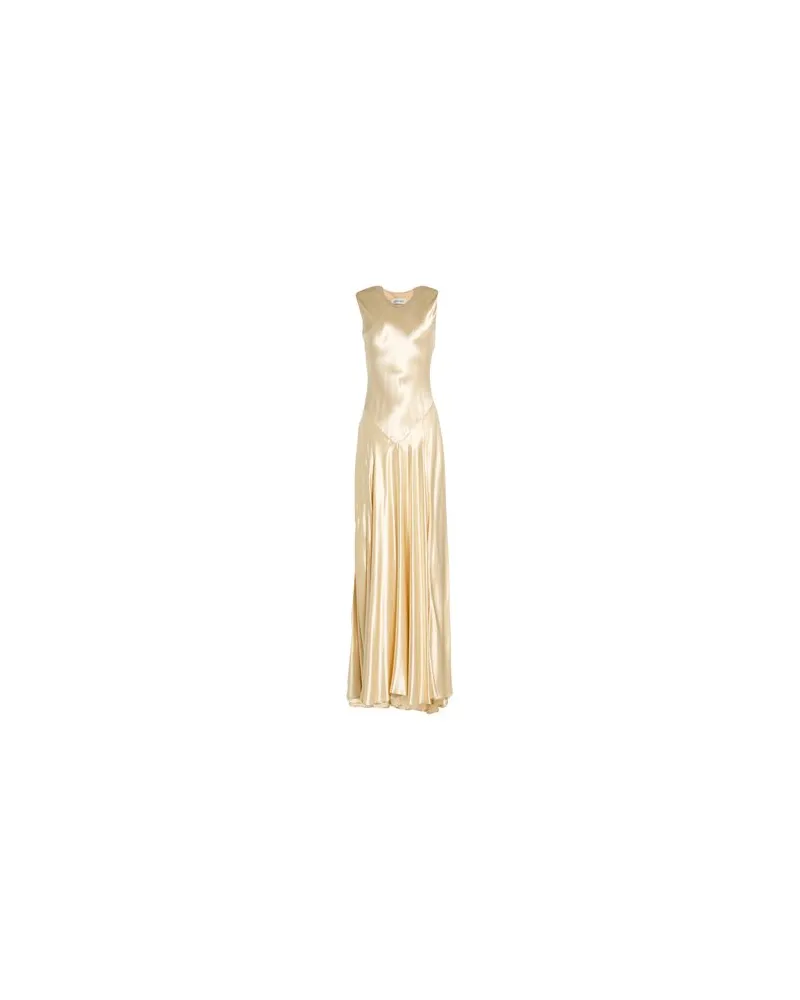 Alberta Ferretti KLEIDER - Maxi-Kleiderauf YOOX.COM Pastellgelb