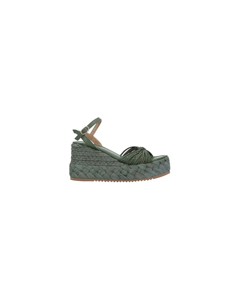 Emanuelle Vee SCHUHE - Espadrillesauf YOOX.COM Salbeigrün