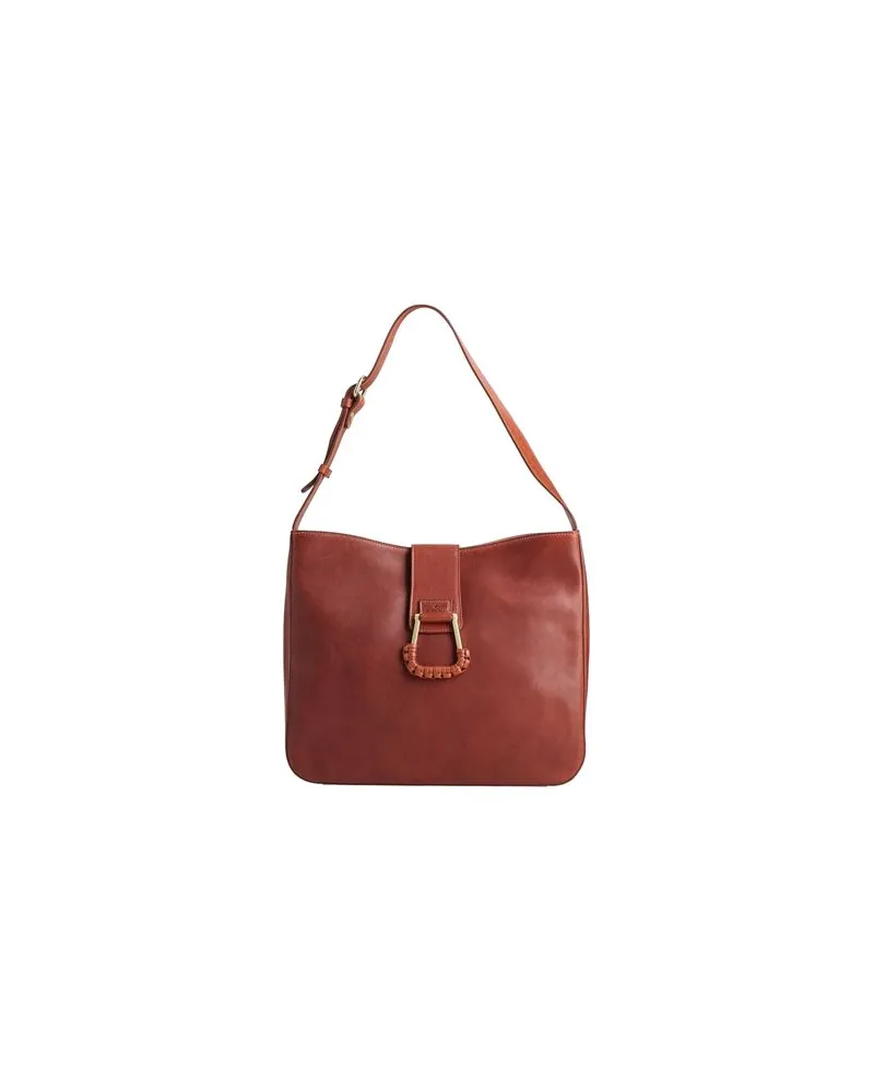 IL BISONTE TASCHEN - Schultertaschenauf YOOX.COM Ziegelrot
