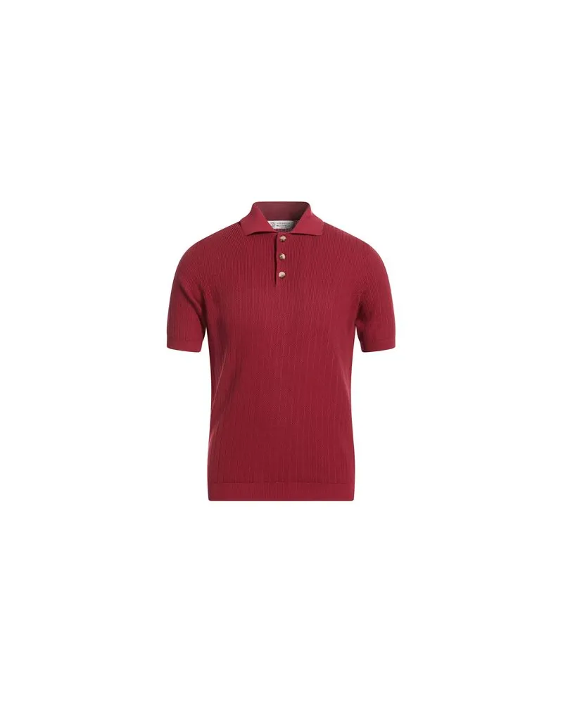 Brunello Cucinelli STRICKWAREN - Pulloverauf YOOX.COM Ziegelrot
