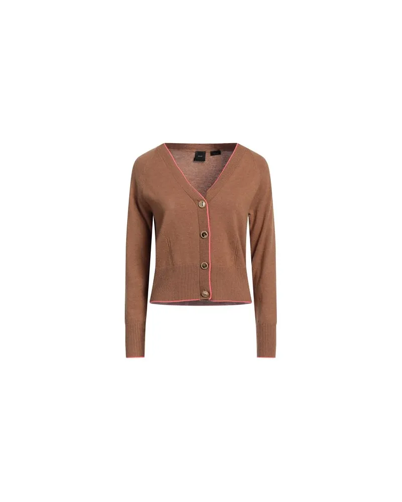 Pinko STRICKWAREN - Strickjackenauf YOOX.COM Kamel