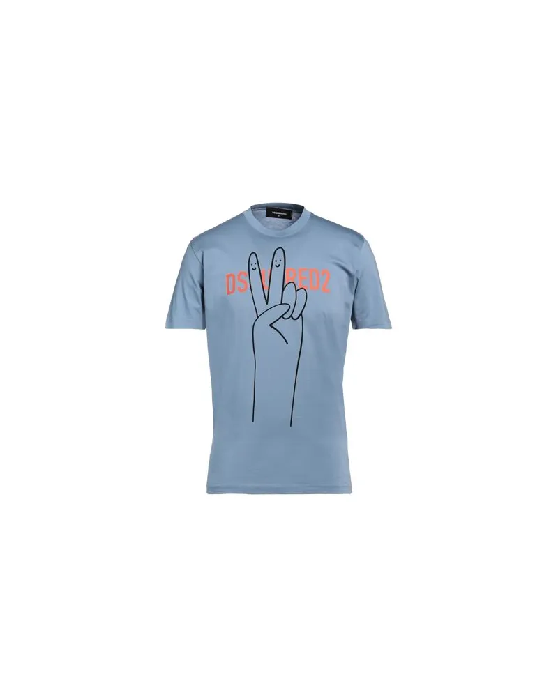 Dsquared2 TOPS - T-shirtsauf YOOX.COM Blaugrau