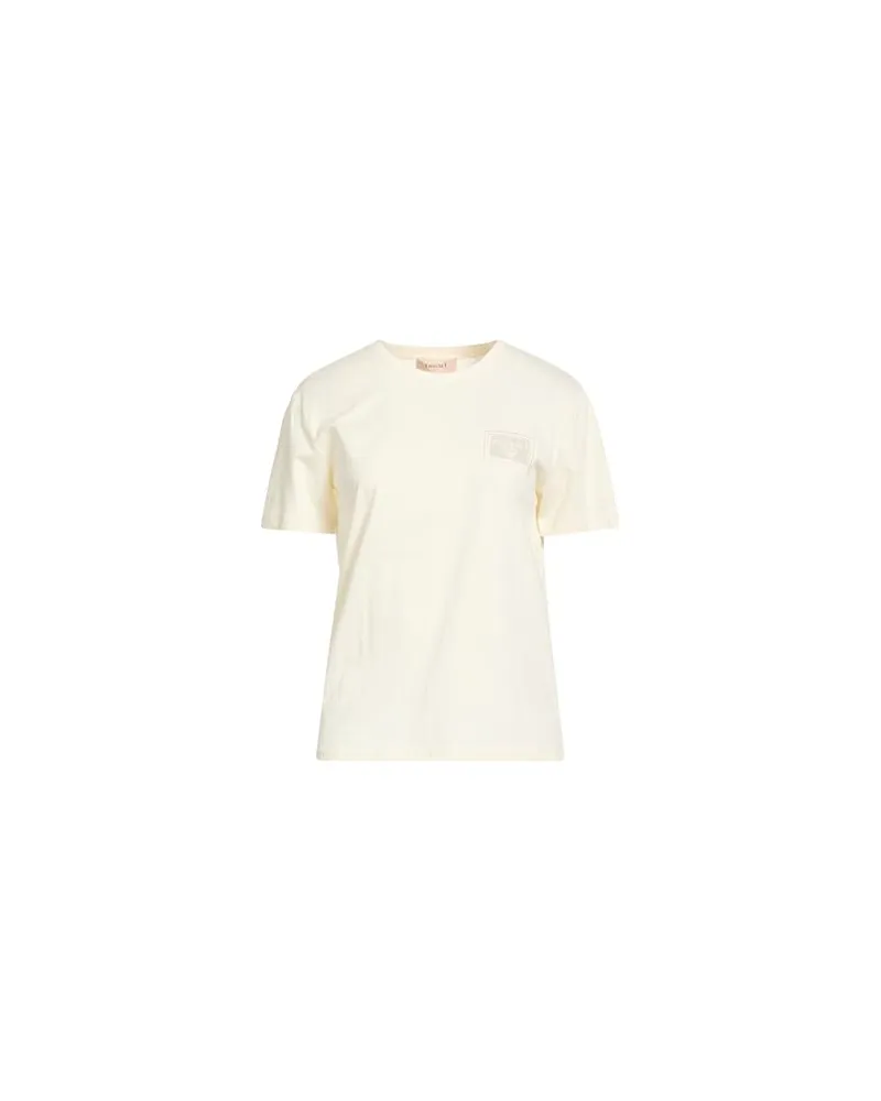Twin-Set TOPS - T-shirtsauf YOOX.COM Cremeweiß