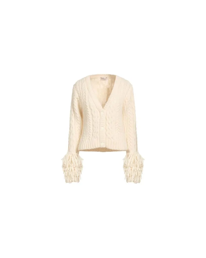 Moncler STRICKWAREN - Strickjackenauf YOOX.COM Cremeweiß
