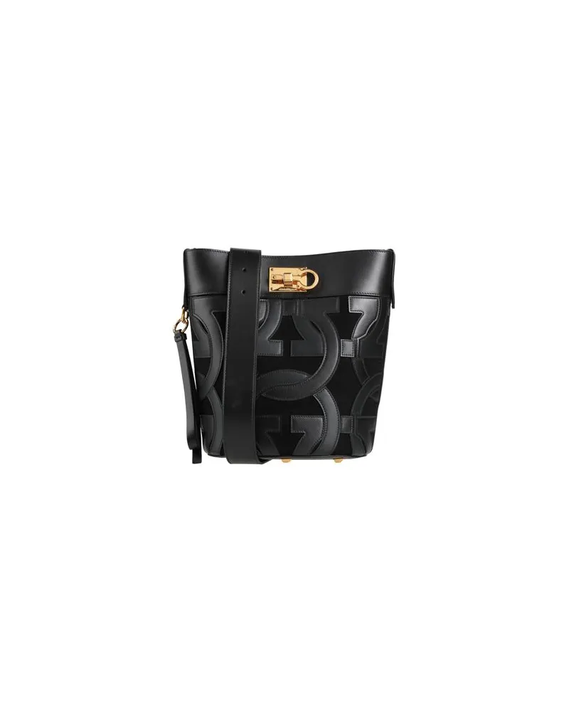 Ferragamo ST.SOFT BUCK  - TASCHEN - Umhängetascheauf YOOX.COM Schwarz