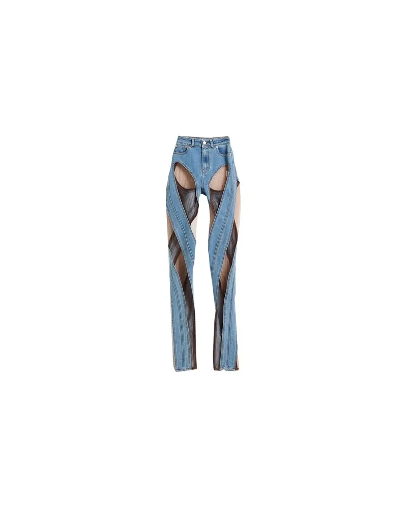 Thierry Mugler HOSEN & RÖCKE - Jeanshosenauf YOOX.COM Blau