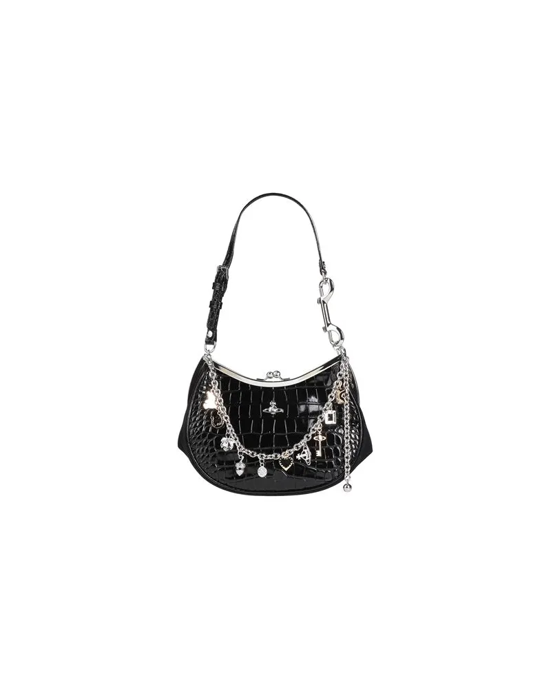 Vivienne Westwood CHARM FRAME PURSE - TASCHEN - Schultertaschenauf YOOX.COM Schwarz