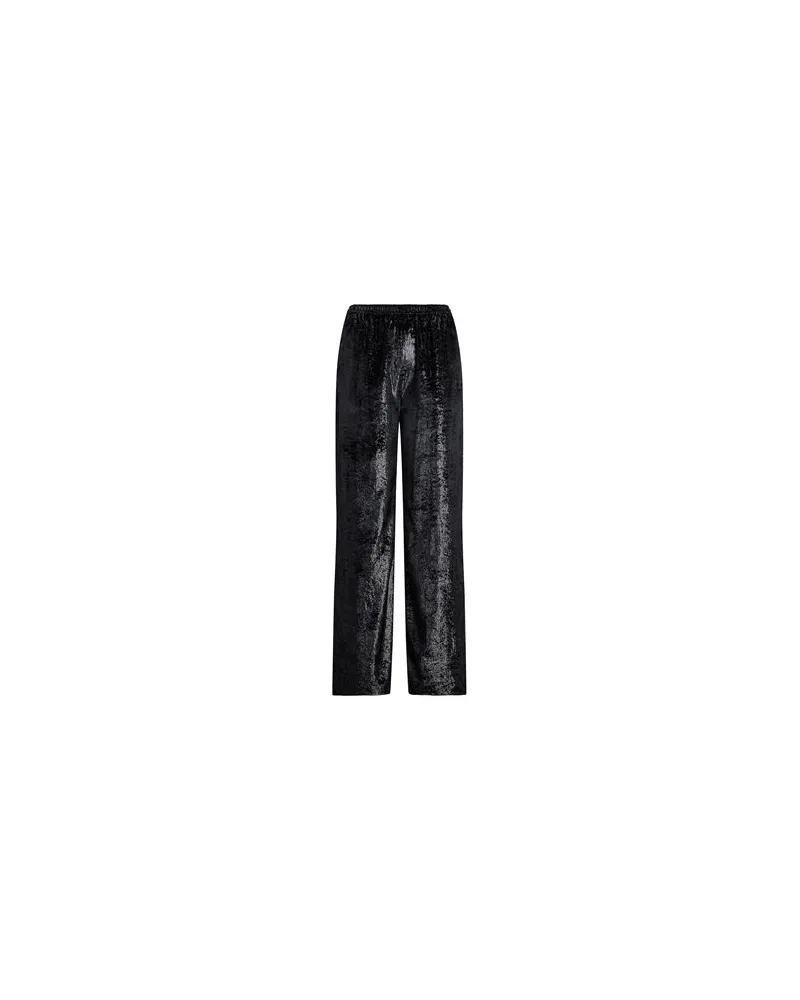 Ralph Lauren METALLIC VELVET PULL-ON PANT  - HOSEN & RÖCKE - Hosenauf YOOX.COM Schwarz