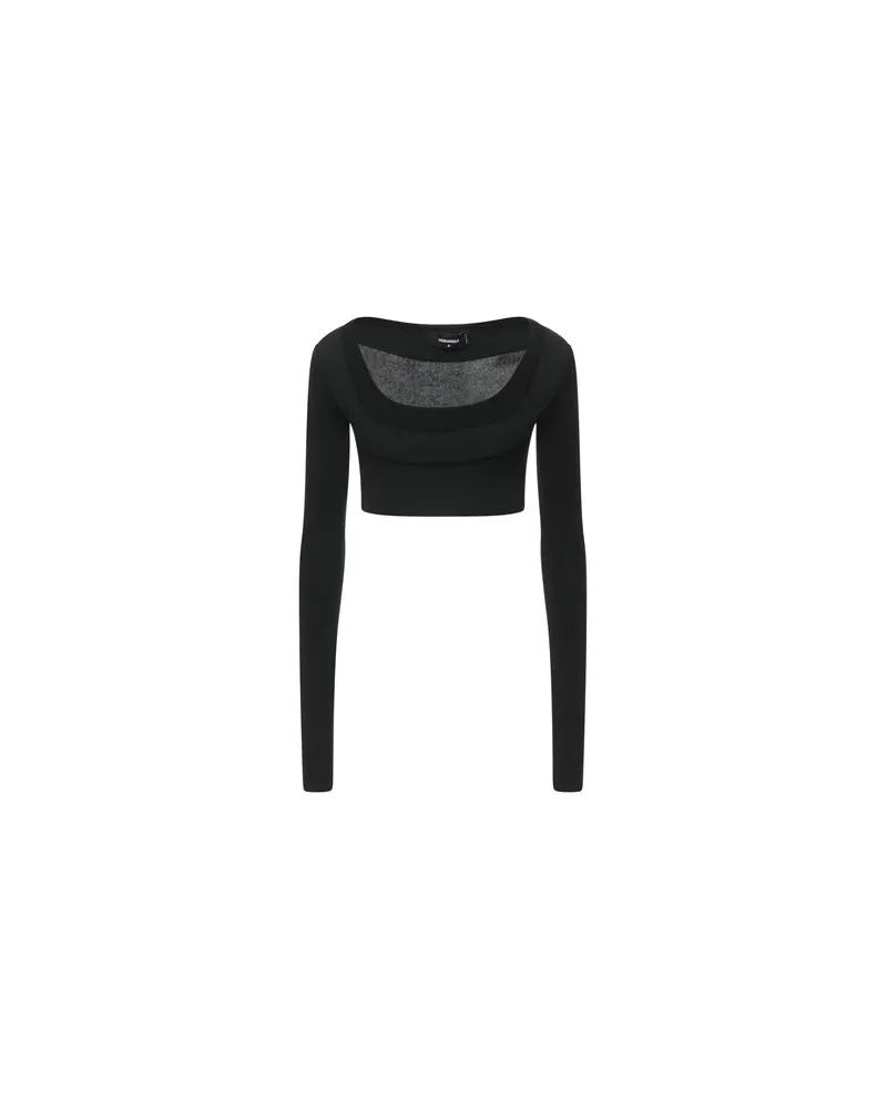 Dsquared2 STRICKWAREN - Pulloverauf YOOX.COM Schwarz