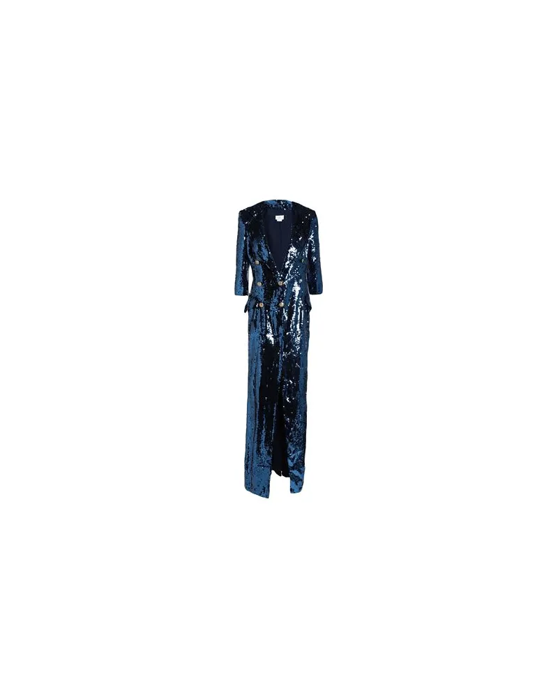 Elisabetta Franchi KLEIDER - Maxi-Kleiderauf YOOX.COM Blau