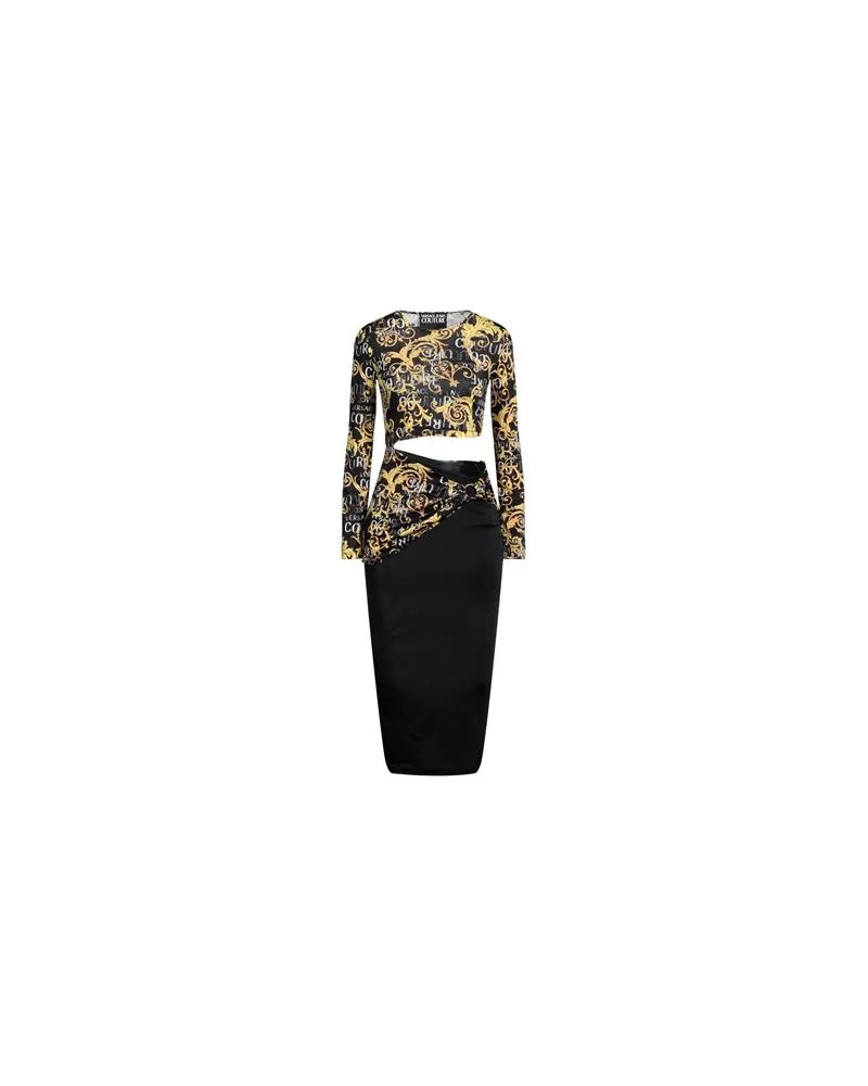 Versace Jeans KLEIDER - Midi-Kleiderauf YOOX.COM Schwarz