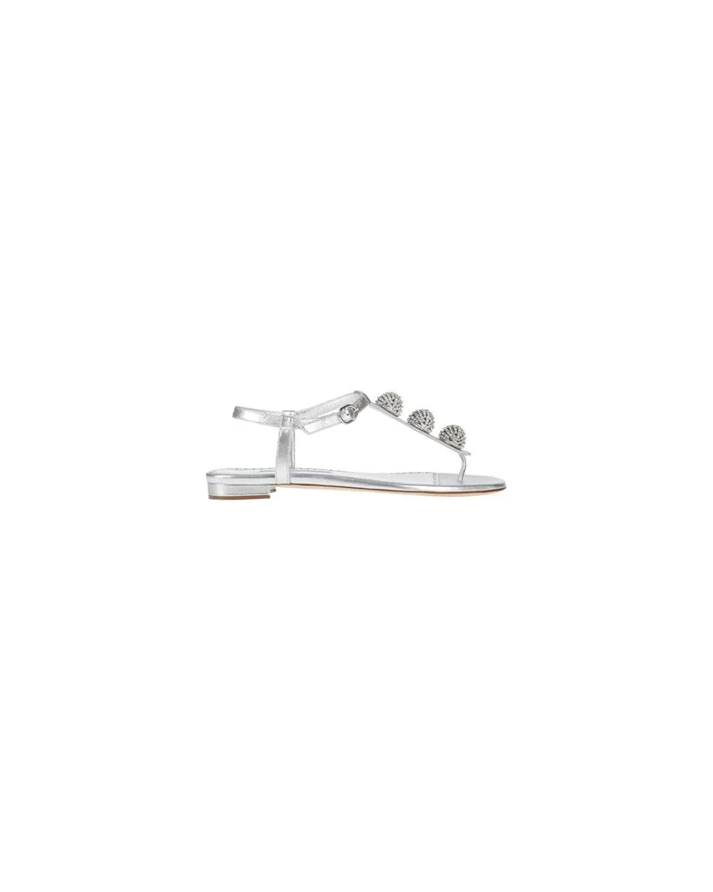 Manolo Blahnik SCHUHE - Zehentrennerauf YOOX.COM Silber