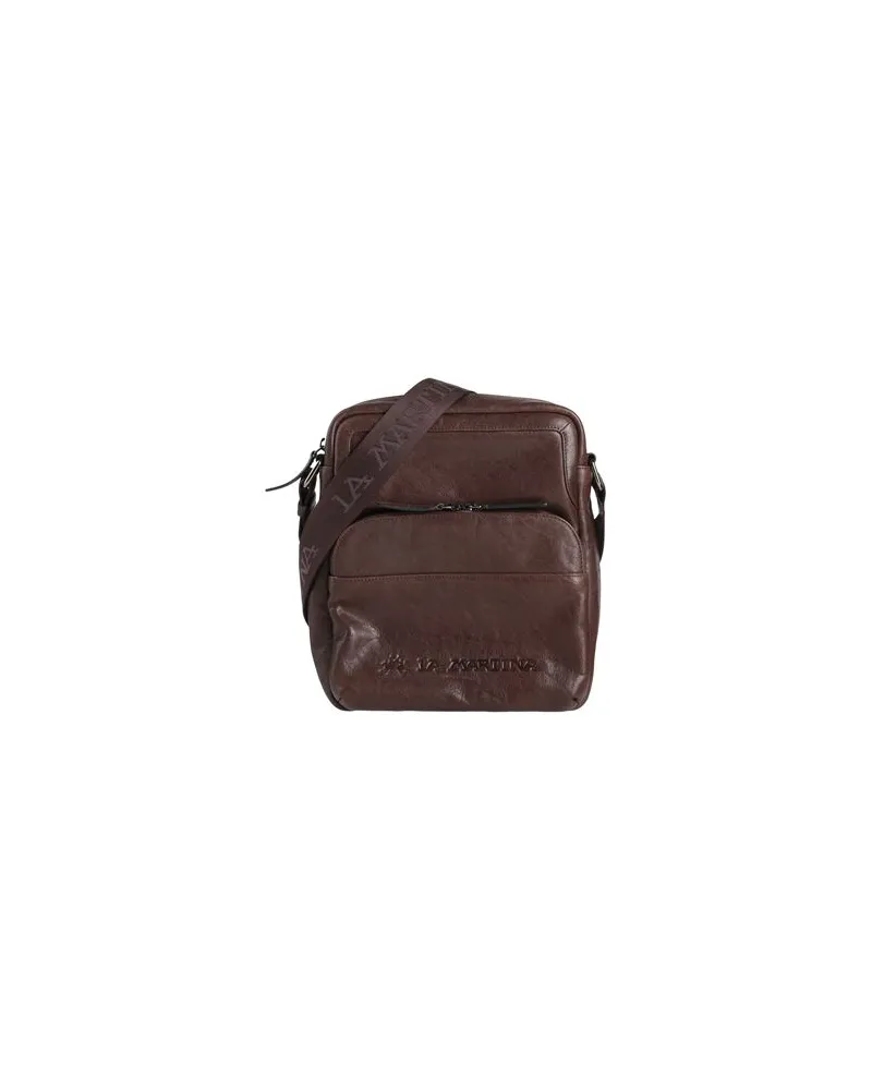 La Martina TASCHEN - Umhängetascheauf YOOX.COM Dunkelbraun