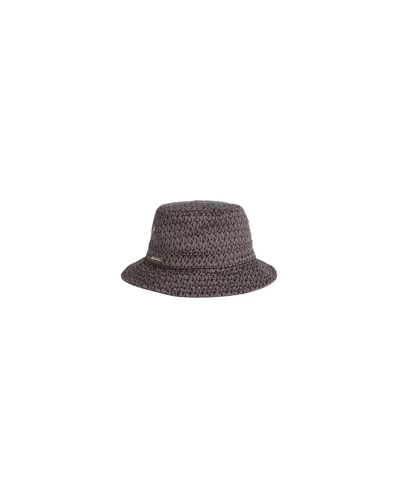 Michael Kors MK BLOCK LOGO BUCKET HAT  - ACCESSOIRES - Mützen & Hüteauf YOOX.COM Schokobraun