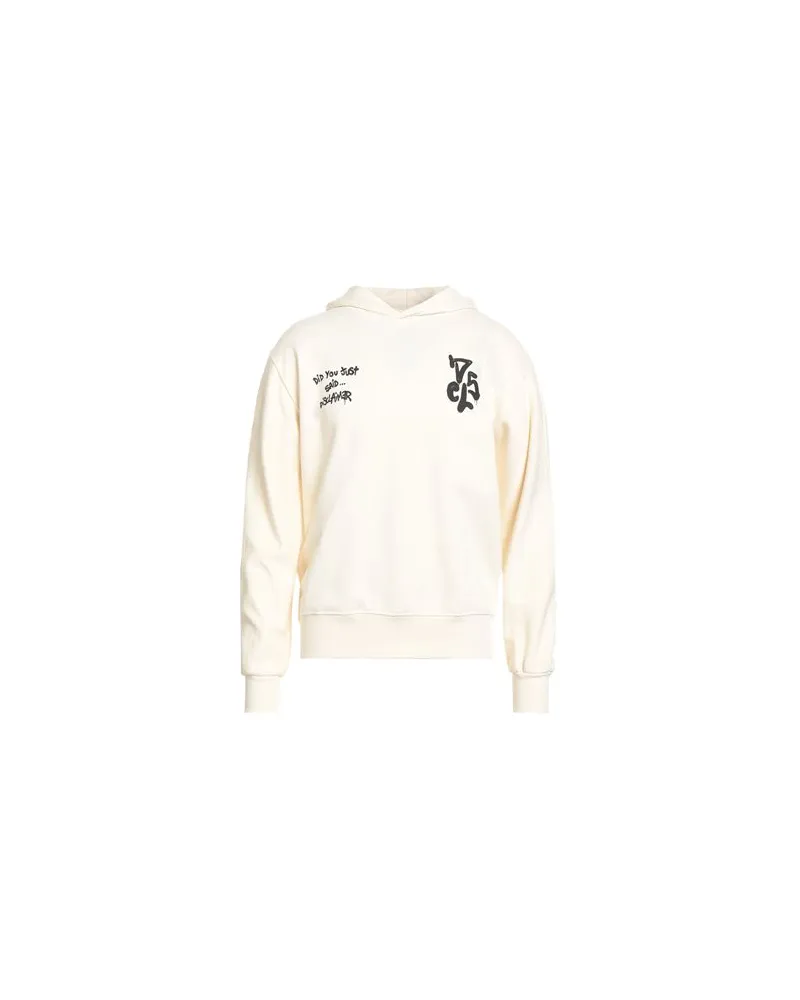 DISCLAIMER TOPS - Sweatshirtsauf YOOX.COM Cremeweiß