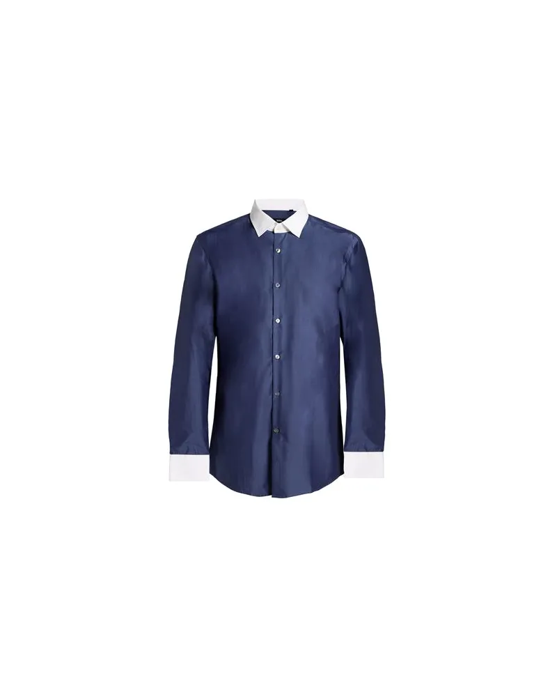 HUGO BOSS TOPS - Hemdenauf YOOX.COM Marineblau