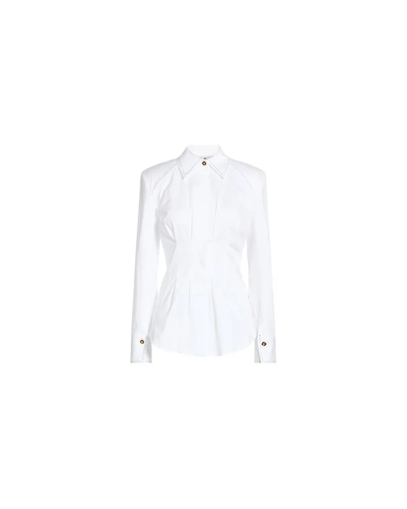 Elisabetta Franchi TOPS - Hemdenauf YOOX.COM Weiß
