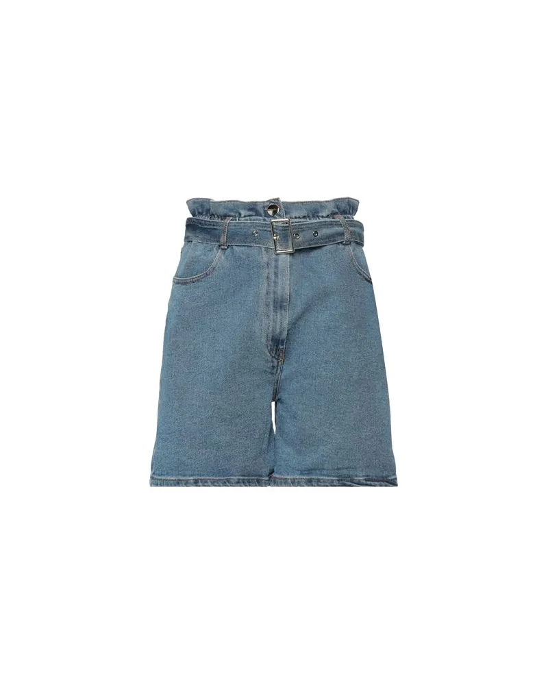 Simona Corsellini HOSEN & RÖCKE - Jeansshortsauf YOOX.COM Blau