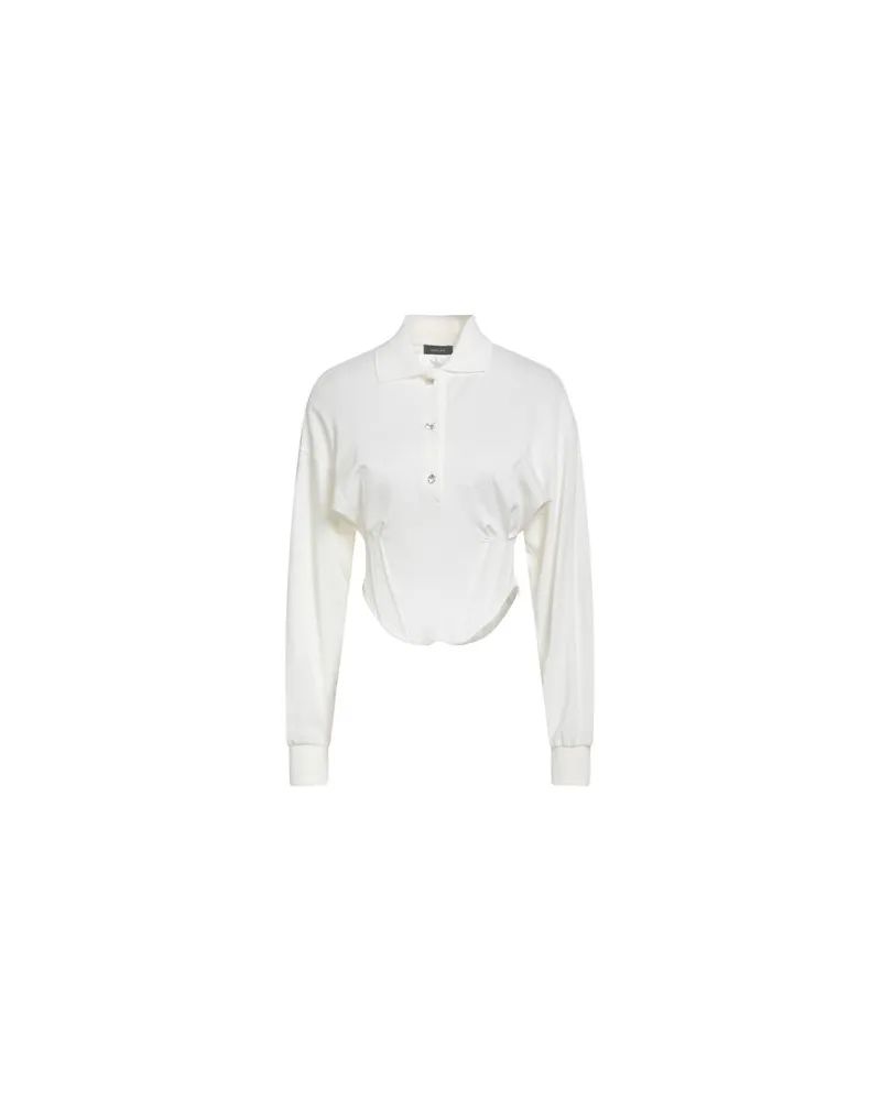 Thierry Mugler TOPS - Poloshirtsauf YOOX.COM Elfenbein