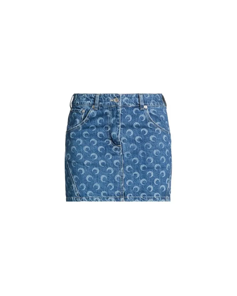 Marine Serre WHITE LINE - HOSEN & RÖCKE - Jeansröckeauf YOOX.COM Blau