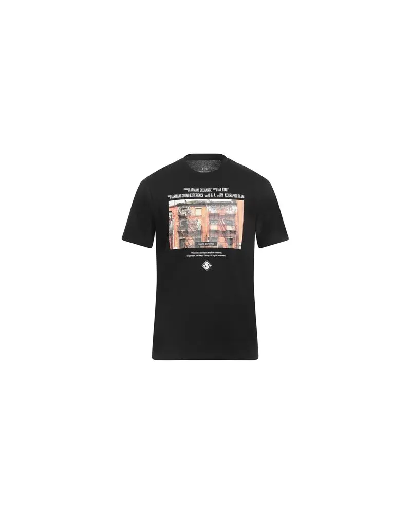 Armani Exchange TOPS - T-shirtsauf YOOX.COM Schwarz