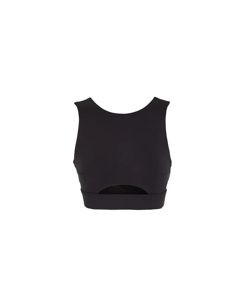 8 by Yoox RECYCLED POLY CROP TOP - TOPS - Topsauf YOOX.COM Schwarz