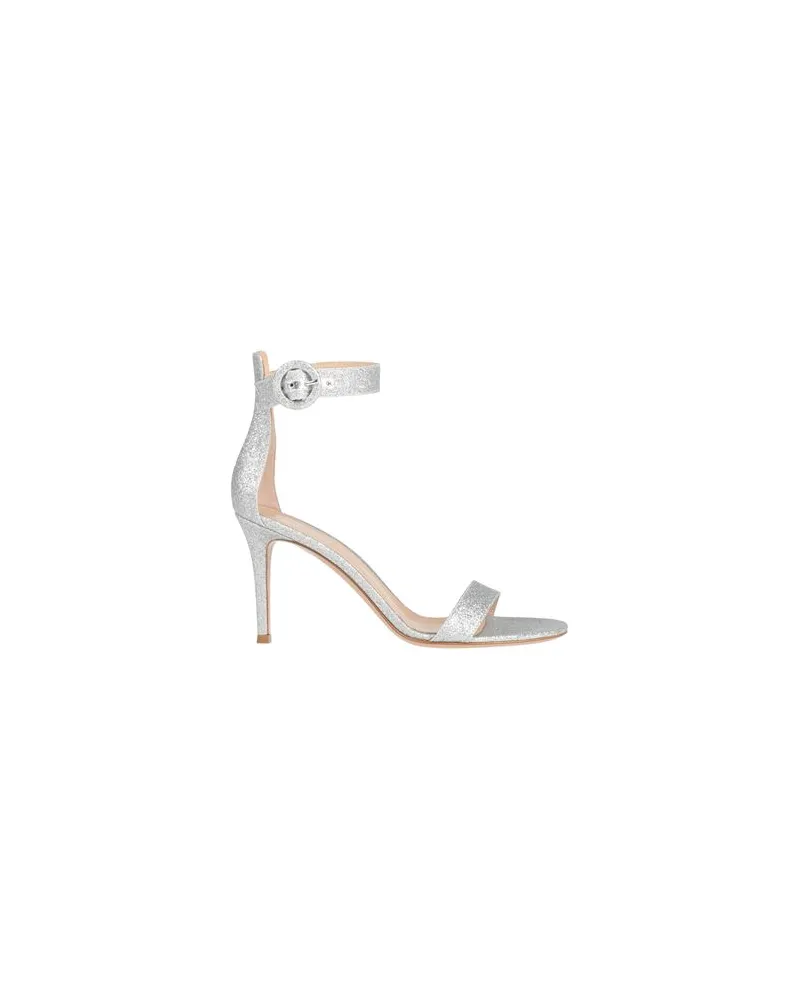Gianvito Rossi SCHUHE - Sandalenauf YOOX.COM Silber