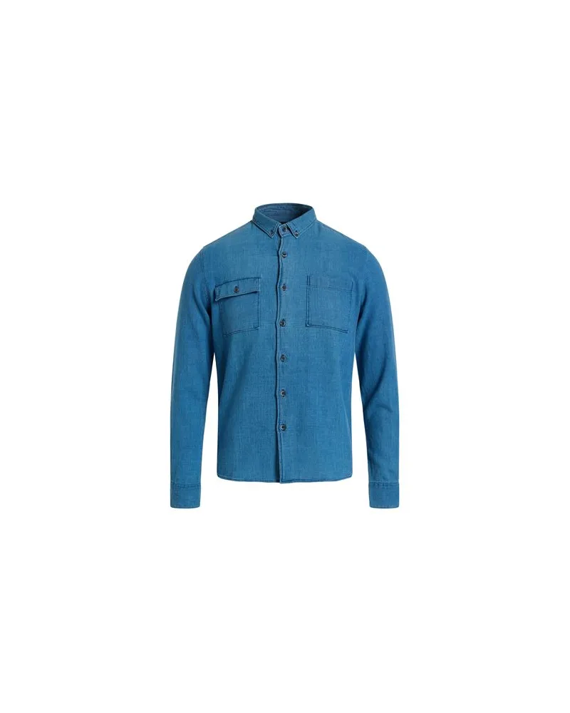 Barbour INTERNATIONAL - TOPS - Jeanshemdenauf YOOX.COM Blau