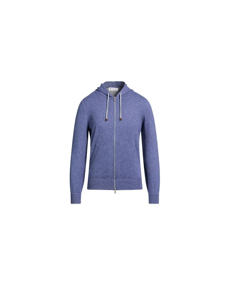 Brunello Cucinelli STRICKWAREN - Strickjackenauf YOOX.COM Taubenblau