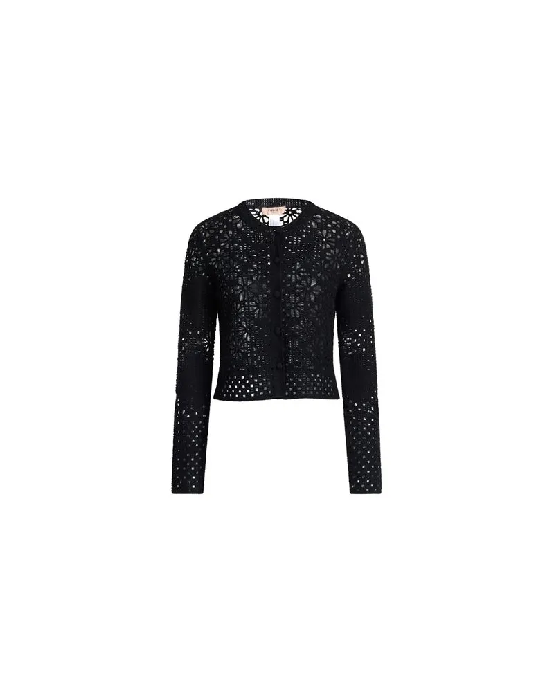 Twin-Set STRICKWAREN - Strickjackenauf YOOX.COM Schwarz