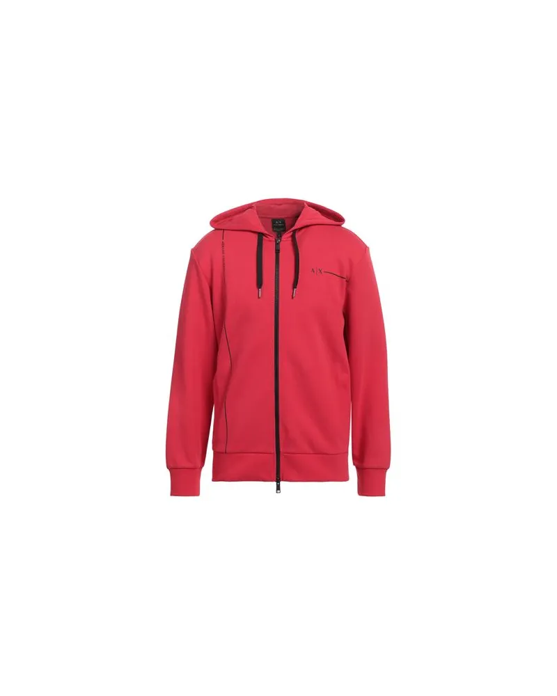 Armani Exchange TOPS - Sweatshirtsauf YOOX.COM Ziegelrot