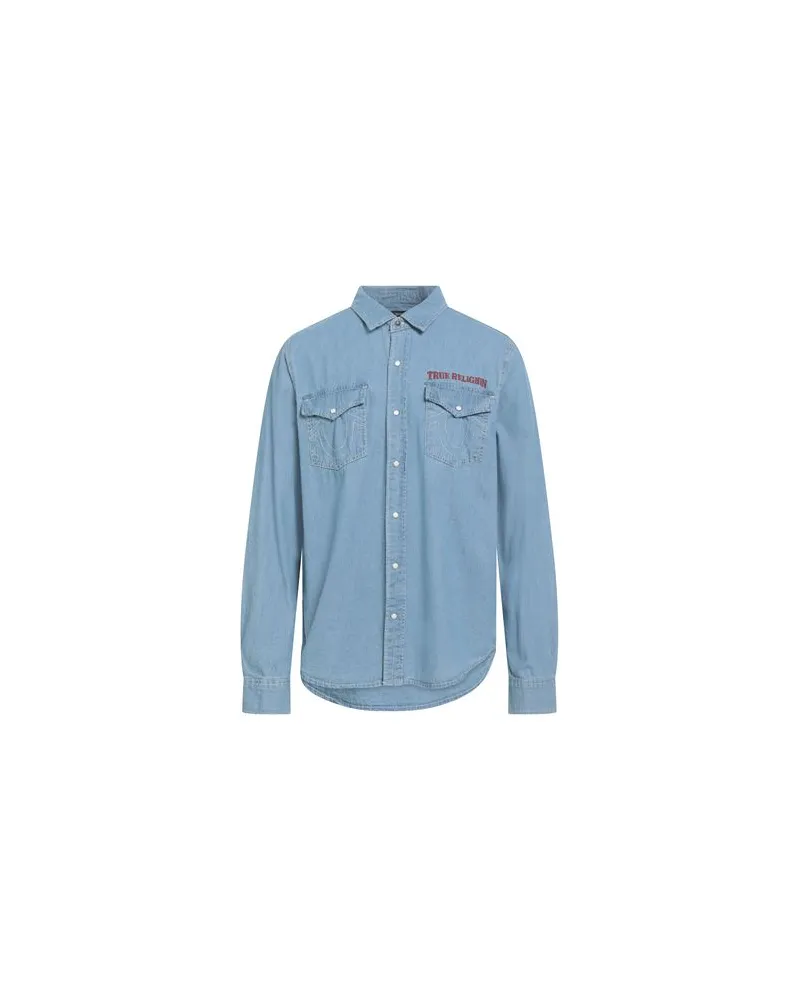 True Religion TOPS - Jeanshemdenauf YOOX.COM Blau
