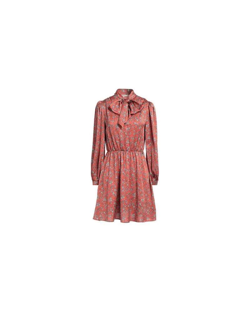 KORALLINE KLEIDER - Mini-Kleiderauf YOOX.COM Ziegelrot
