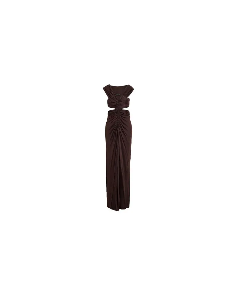 ATLEIN KLEIDER - Maxi-Kleiderauf YOOX.COM Schokobraun