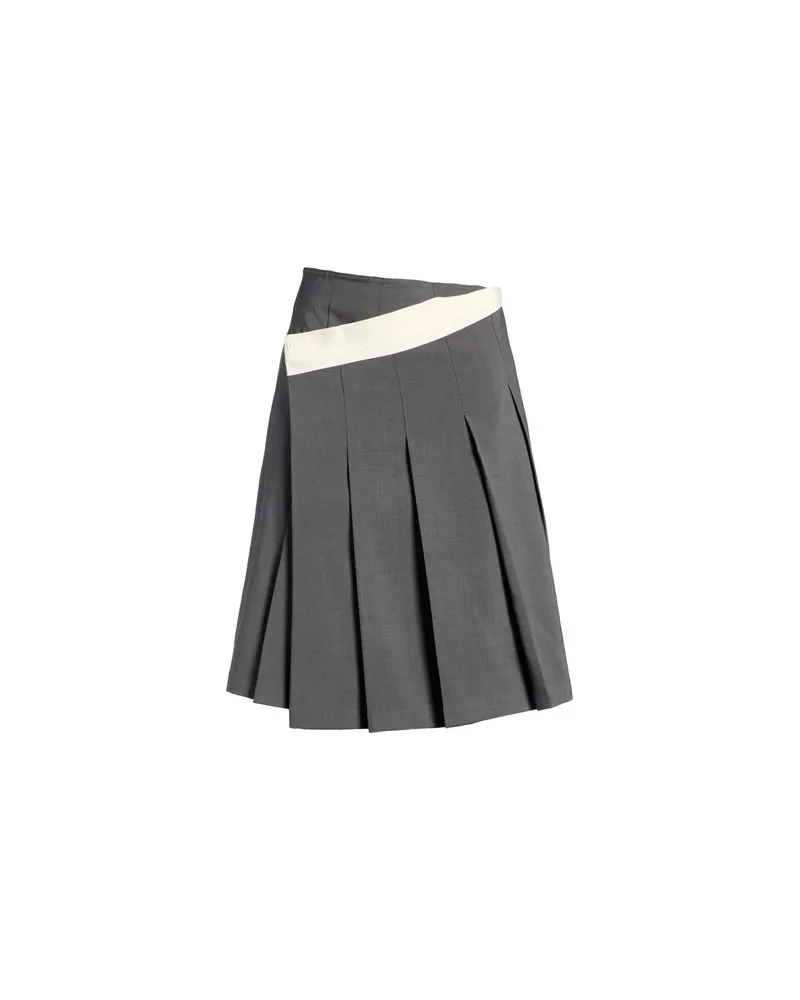 LOW CLASSIC HOSEN & RÖCKE - Midi-Röckeauf YOOX.COM Grau