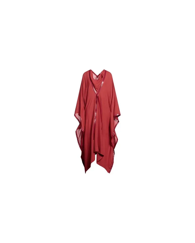 AGNONA KLEIDER - Midi-Kleiderauf YOOX.COM Ziegelrot