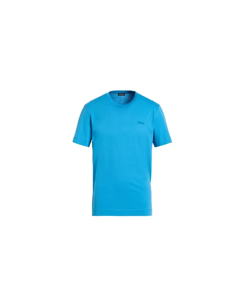 Ermenegildo Zegna TOPS - T-shirtsauf YOOX.COM Azurblau